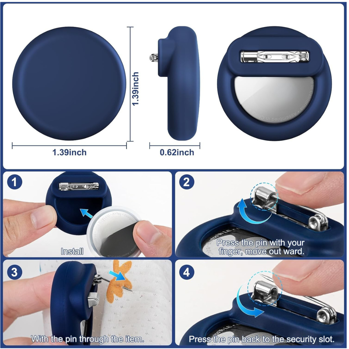 Kid's Safety Pin Protective Case For FindMyStuff™