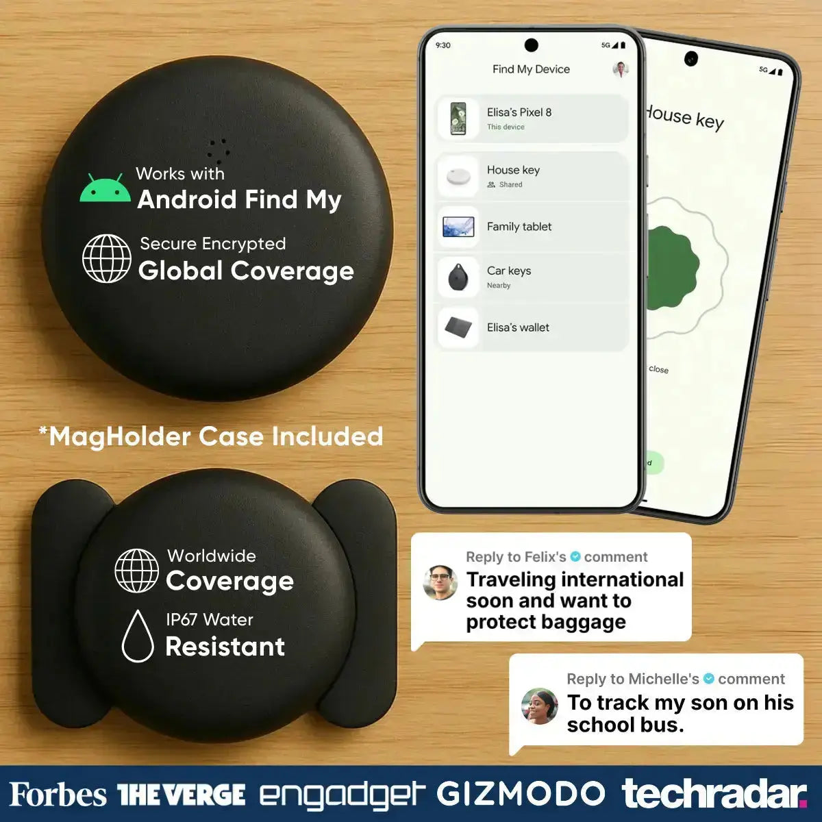 FindMyStuff™ Anti-Theft Tracker With Android "Find My Device" Support Valore Vault