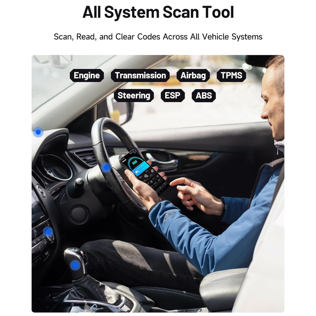 CarPal™ 6-in-1 Vehicle Diagnostic System OBD2 Repair & Maintenance Tool