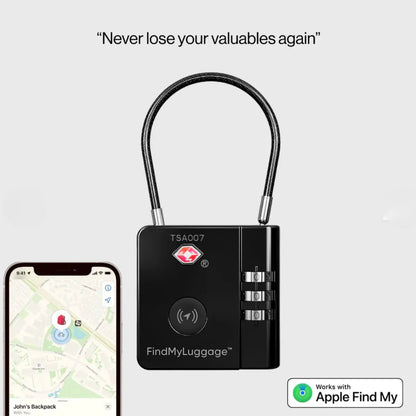 FindMyLuggage™ Anti-Theft Tracker Smart Lock - FindMyStuff GPS Car Tracker