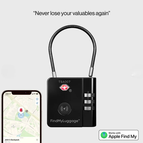 FindMyLuggage™ Anti-Theft Tracker Smart Lock - FindMyStuff GPS Car Tracker