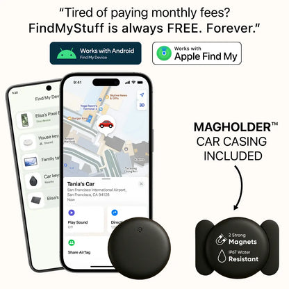 FindMyStuff™ Anti-Theft Car, Bike, RV, Trailer, Keys, Bags & More Tracker Valore Vault