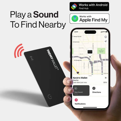 FindMyWallet™ Anti-Theft Tracker Smart Card FindMyStuff GPS Car Tracker