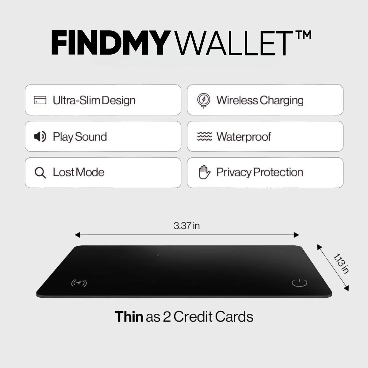 FindMyWallet™ Anti-Theft Tracker Smart Card FindMyStuff GPS Car Tracker