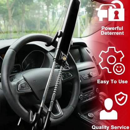 FortiLock™ Steering Wheel Clamp Anti-Car Theft Deterrent FindMyStuff GPS Car Tracker